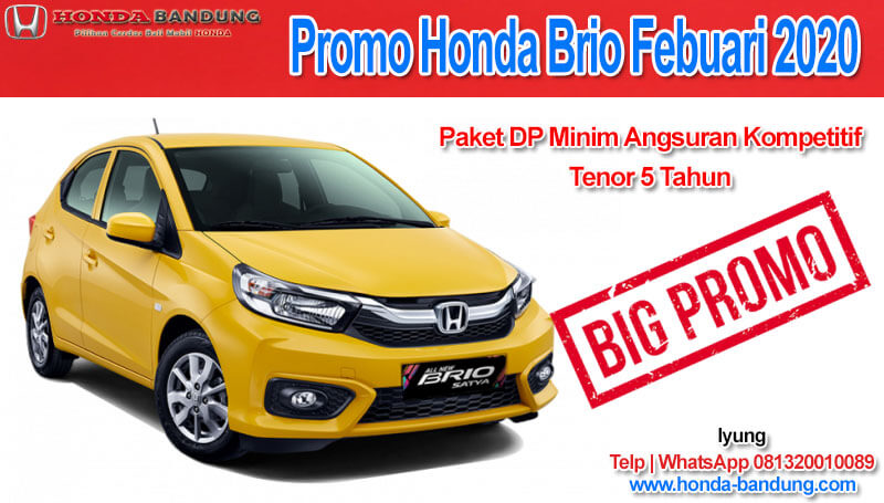 Promo Honda  Brio Febuari 2021  Honda  Bandung